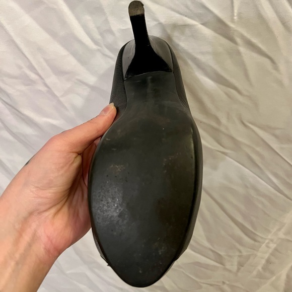 Michael Kors Classic Black Leather Platform Heels 11 - Picture 7 of 11